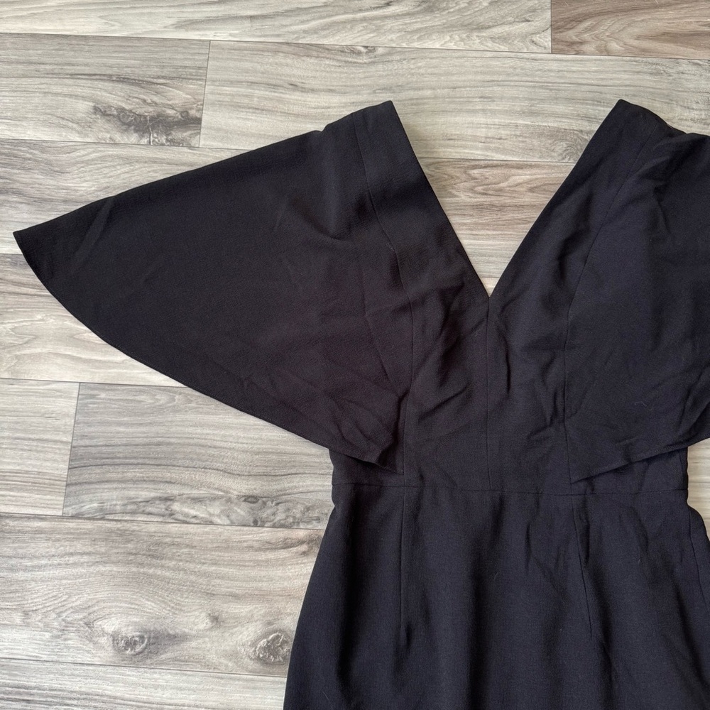 Dress the Population Louisa Flutter Sleeve Midi Dress Size Small - Picture 3 of 8